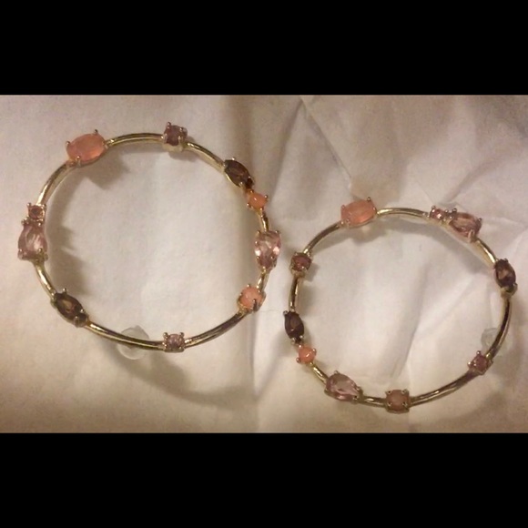 Earrings with gem stones - Picture 1 of 4